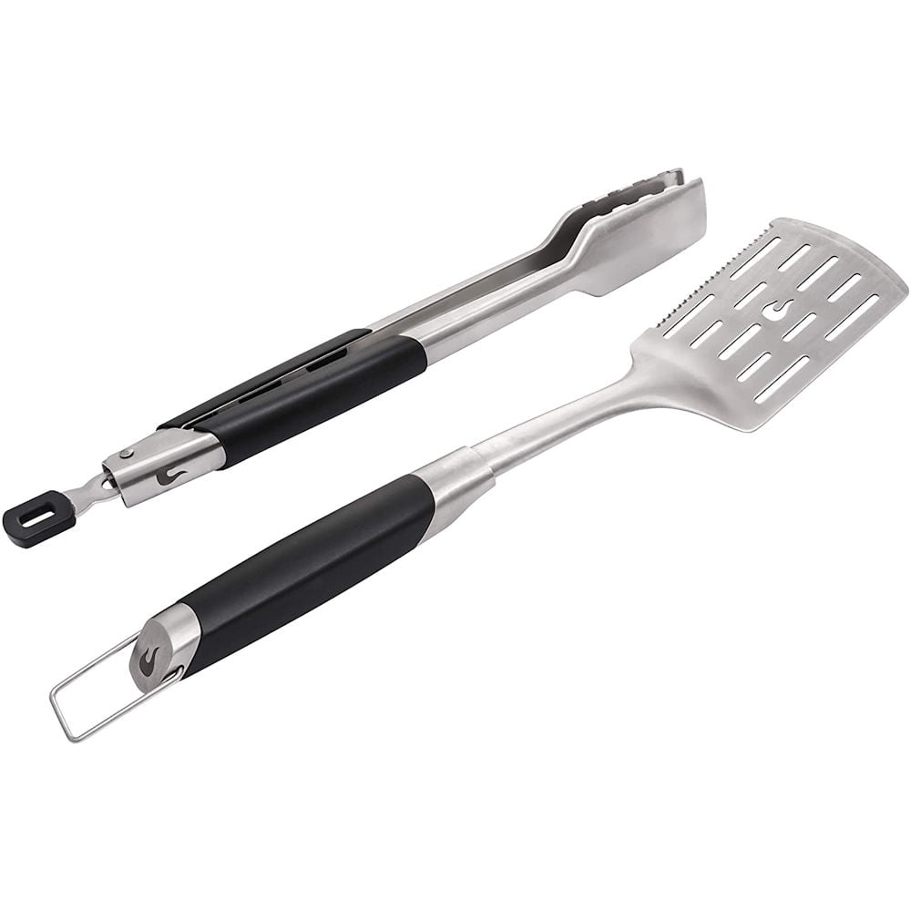 CharBroil Medallion Series 2Piece Tool SetTongs and Spatula, Black