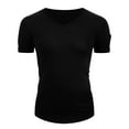 thumbnail image 5 of Outfmvch t shirts for men Summer Fashion Casual Zipper Pocket T Shirt Short Sleeve Shirt womens tops Black, 5 of 5