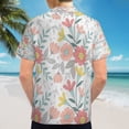 thumbnail image 6 of High Quality Hawaiian Shirts for Men Short Sleeve Aloha Beach Shirt Floral Summer Casual Button Down Shirts Blouses BRV2KR, 6 of 7