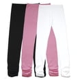 thumbnail image 1 of Bienzoe Girl's Cotton Stretchy School Uniform Lace Antistatic Legging 3 Pack S14, 1 of 10