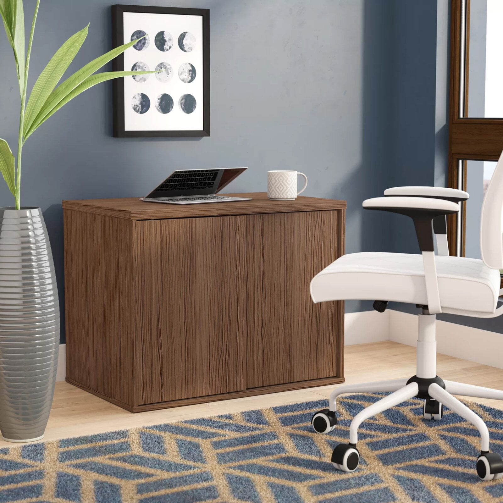 Tiernan Open Office Low Storage Credenza Desk
