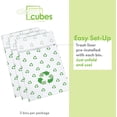 thumbnail image 3 of Clean Cubes 30-Gallon Pop-Up Trash Bins, 3-Pack, Recycle – Disposable, Collapsible, with Fitted Trash Bags, 3 of 7