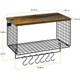 thumbnail image 2 of Bathroom Wall Shelf With Tower Bar, Towel Rack Wall-Mounted Farmhouse Bathroom Shelf, 2 of 3