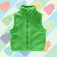 thumbnail image 2 of Arlun Kids Winter Vest Full Zipper Stand Collar Sleeveless Jackets For Boys Girls Casual Warm Soft Comfortable Layered Outfit Daily Wear With Pockets Green 4-5 Years, 2 of 3