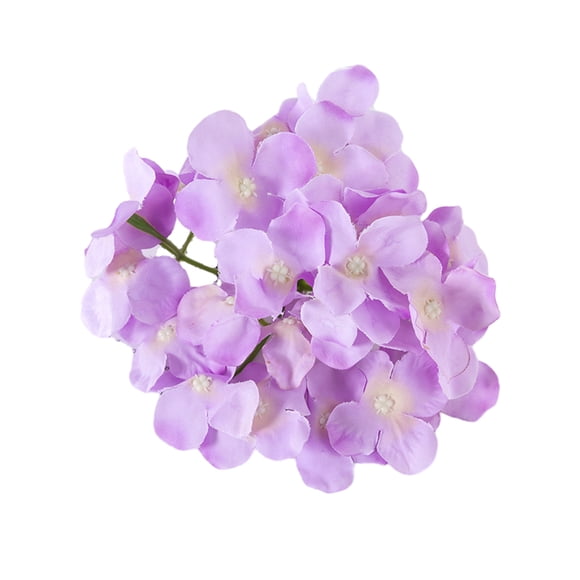 Bolsas de Decoración Cateissary para camino de boda con flor de simulación cabeza de Hortensia E53 violeta claro