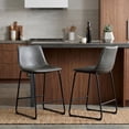 thumbnail image 5 of Roundhill Bronco Antique Finished 36'' Height 5-Piece Counter Height Dining Set, Gray, 5 of 11