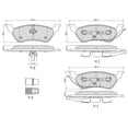 thumbnail image 6 of UltraHC 700 Brake Pad Set, Rear HC7.0858.0.C, Chrysler Town & Country 2007-2001, 6 of 6