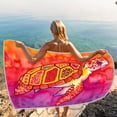 thumbnail image 7 of Microfiber Thin Beach Towel Lightweight Oversized 59x29 Extra Large Sand Free Towels Quick Dry for Travel Pool Camping Sports Beach Accessories Vacation Essential Gift Turtle, 7 of 7