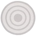 thumbnail image 2 of SAFAVIEH Braided Robena Bordered Reversible Area Rug, Ivory/Gray, 5' x 5' Round, 2 of 10