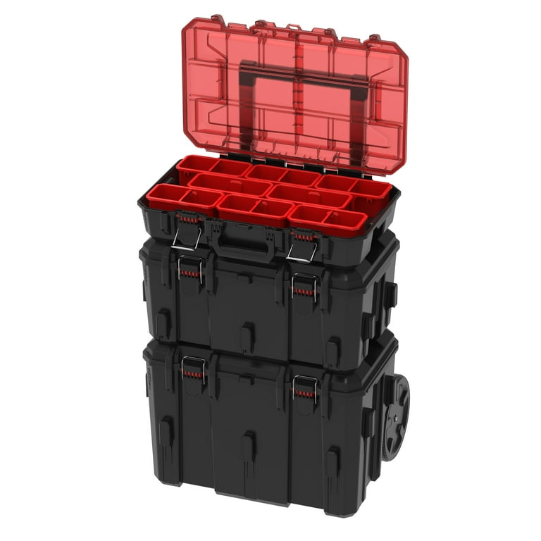Hyper Tough Hyper Stack Tool Box Organizer, Red - Walmart.com