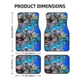 thumbnail image 2 of Sikiie Sea Turtle Swims Car Foot Mat Set of 4 Pieces Basics Universal Fit Rubber Carpet Floor Mats For Car SUV Van & Truck, 26.8"L x 17.3"W (Front), 13"L x 17.3"W(Rear), 2 of 6