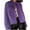 Purple, variant on hotojiny Womens Fuzzy Cropped Jacket Long Sleeve Fleece Open Front Short Coat Fall Winter Warm Outerwear