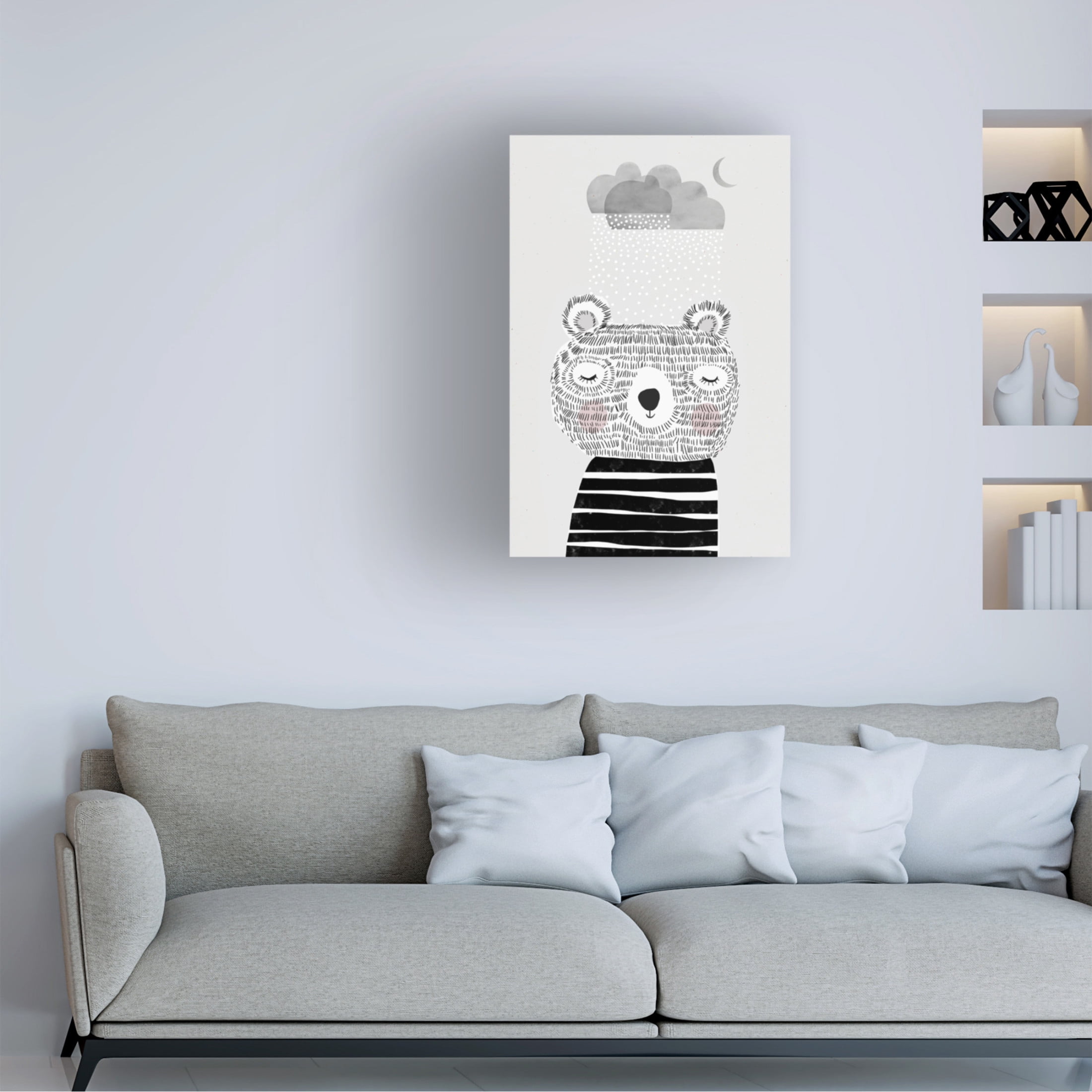 Canvas Wall Art - Treechild 'I Love Snow' Wall Art for Living Room, Bedroom, or Office D?cor by Trademark Fine Art - 16 x 24 Inches