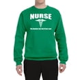 thumbnail image 2 of Nurse the Hardest Job You'll Ever Love | Mens Pop Culture Crewneck Graphic Sweatshirt, Kelly, Medium, 2 of 3