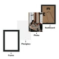 thumbnail image 4 of 5x7 Picture Frames Set of 15,Multi Black 5 by 7 Photo Frame for Wall or Tabletop Display, 4 of 7
