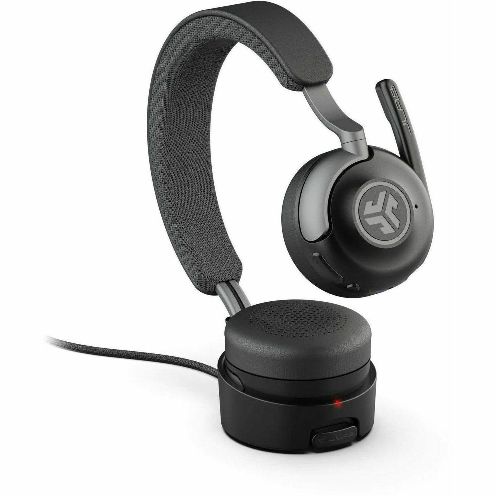 JLab Epic Work Wireless Headset, ANC, 90+ Hr Playtime, Charging Hub, Quick Mute, Multipoint, PC/Laptop/Mobile