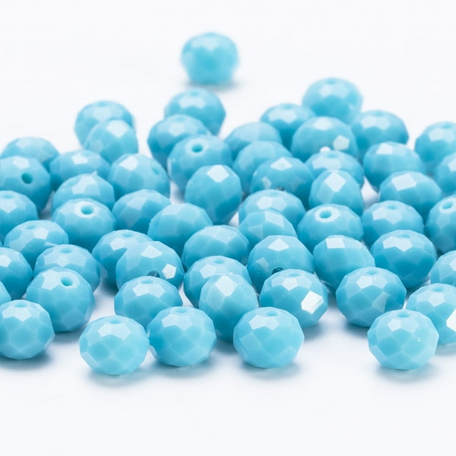 4 6 8 10mm Czech Rondelle Crystal Beads Faceted Glass Beads Bulk Wholesale Loose Spacer Bead for Jewelry Making DIY Needlework