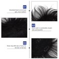 thumbnail image 4 of Hair Pieces Hair Extension Black Hairpiece Replacement Toupee for Men Male, 4 of 4