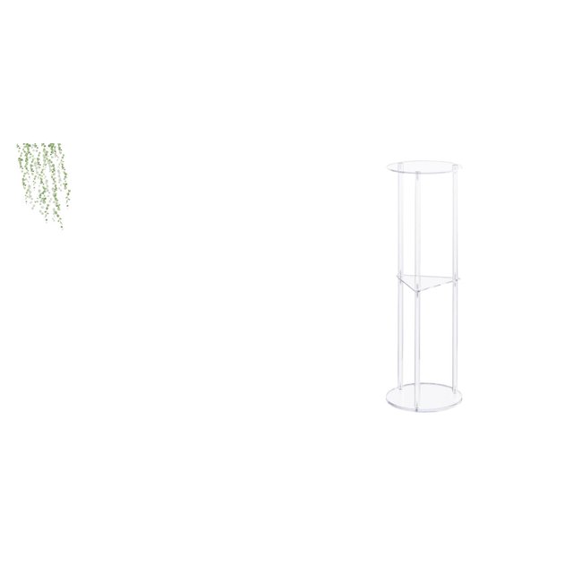 Adhesivo de pared,Pegatinas de pared de vides colgantes para dormitorio,Calcomanía de pared con hojas de plantas verdes para oficina,Mesa auxiliar redonda,Mesa auxiliar redonda de acrílico