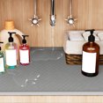 thumbnail image 2 of Tapete Escurridor de Trastes para Fregadero de Cocina, Alfombrilla Impermeable de Silicona, Protector para Gabinete y Mueble, Accesorios Prácticos para Cocina y Baño (Negro, 86×56cm), 2 of 4