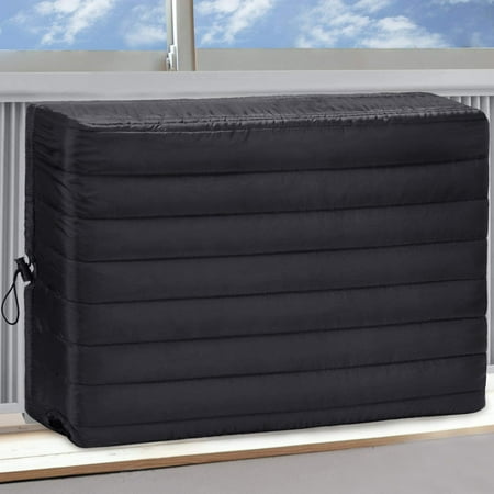 

Opvise Multi-purpose Cotton Air Conditioner Cover Elastic Stable Dust-proof AC Protective Cover for Home Brown