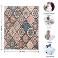 thumbnail image 4 of Multicolor Ethnic Mandala Pattern Blanket,Comfortable Soft Flannel Throw Blanket,All Season,Warm Lightweight Blankets for Sofa Bed Couch Living Room Chair,30"x40", 4 of 4