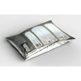 thumbnail image 2 of Ambesonne Urban Pillow Sham 2 Pack, Sunset in New York City, 30"x20", White and Eggshell, 2 of 3