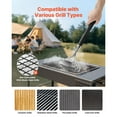 thumbnail image 5 of KFFKFF Grill Brush and Scraper, BBQ Cleaning Tool for Outdoor Grills, Stainless Steel Wire Design, Bristle-Free Brush for Porcelain, Charcoal, and Grate Cleaning, 17 Inches, 5 of 9