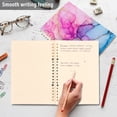 thumbnail image 5 of Haosy Pink Purple Blue Marble Notebooks 1-subject Journal 60 Sheets A5 College Ruled Paper Detachable Ring 8.3"x5.7", 5 of 8