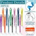 thumbnail image 2 of Lanyard Bulk Motipuns, 48 unidades, para tarjetas de identificación, regalos para empleados, 2 of 7