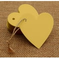 thumbnail image 4 of 100 Pcs Heart Shape Blank Cardstock Tags Bonbonniere Wedding Favor Gift Tag with Free Natural Jute Twine - Colors Available, 4 of 5