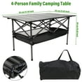 thumbnail image 2 of Folding Table Roll Up Lightweight Foldable Table Portable Table Camp Table for Outdoor Camping Picnic Barbecue, 2 of 8