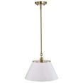 thumbnail image 5 of Nuvo Lighting Dover 1 Light Medium Pendant White with Vintage Brass, 5 of 6