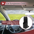 thumbnail image 2 of Estuche para Gafas de Sol de Coche Unique Bargains Soporte Universal Lado del Asiento para Gafas de Sol de Coche Cinta Fija de Cuero PU Negro 36x14.5cm, 2 of 7