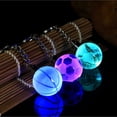 thumbnail image 1 of LED Light Christmas Ball Key Chain Football Basketball Globe Key Ring Gift Decor, 1 of 8