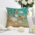 thumbnail image 3 of Indulge in Coastal Luxury with Set of 2 Starfish & Coral Throw Pillow Covers - 16x16 inch, Perfect for Summer Home Decor., 3 of 7