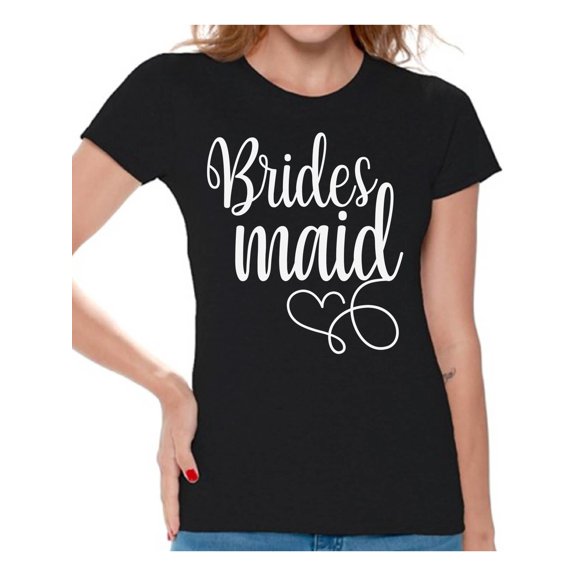 Awkward Styles Brides Maid Bridesmaid Shirt for Women Bride's Entourage Shirt Bridesmaid Shirt Wedding Gifts Bridal Party Shirt Bachelorette Party Outfit Birde Squad Shirt Gifts for Bridesmaid