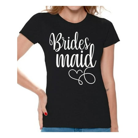Awkward Styles Brides Maid Bridesmaid Shirt for Women Bride's Entourage Shirt Bridesmaid Shirt Wedding Gifts Bridal Party Shirt Bachelorette Party Outfit Birde Squad Shirt Gifts for (Best Bachelorette Gifts For The Bride)