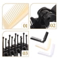 thumbnail image 4 of REOFLYUP 3Pcs Folding Hair Brush Set Compact Travel Brushes Assorted Colors for Everyday Use, 4 of 7