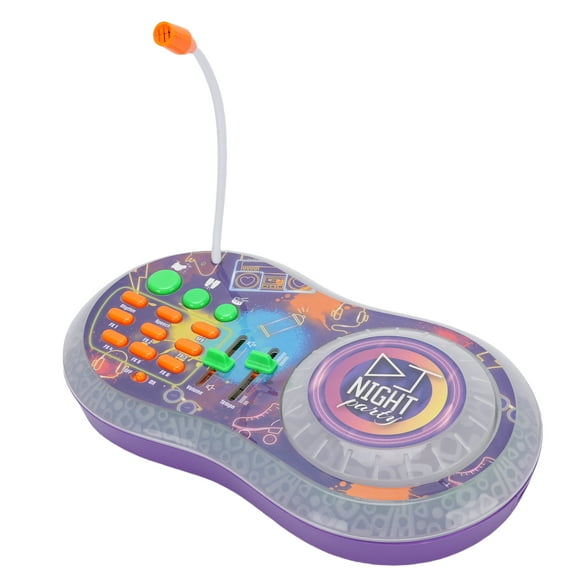 DJ Toy for Kids, DJ Party Mixer Turntable Toy Phone Connecting Adjustable Volume Sound Effects Educational for Boys Girls