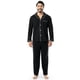 thumbnail image 1 of Set de pijama Fruit of the Loom para hombre, jersey de punto negro, 1 of 6