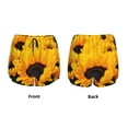 thumbnail image 6 of Sigee Flower Bush Sunflower for Women's Athletic Shorts High Waisted Running Shorts Pocket Sporty Short Gym Elastic Workout ShortsLarge, 6 of 9