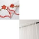 thumbnail image 4 of Estilo Navideño Ventana Drapery Festiva 2 piezas, Coche de Navidad para Ventana, Acabado Exquisito, Festivo, para Dormitorio, Alta Resistencia, Resistente al Clima, Decoración Original, Tejido de, 4 of 8