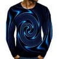 thumbnail image 4 of guisaled Men Shirts Casual Long Sleeve Crewneck 3d Graphic Tee Shirt Slim Fit Lightweight Workout Gym Thermal Tops Undershirts Valentines Day s, 4 of 4