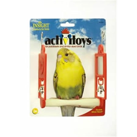 JW Pet Company 080-31218 JW Pet Company Insight Double Mirror Bird Perch Swing