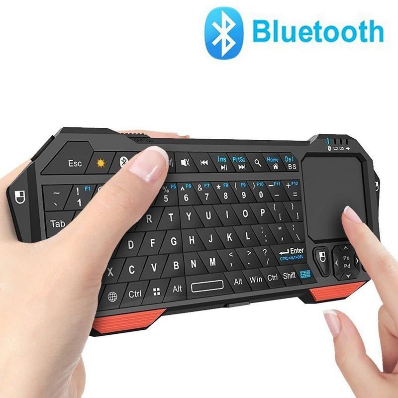 Mini Bluetooth Keyboard, Vive Comb LED Backlit Rechargable Handheld