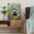 thumbnail image 5 of Hedgehog in Wildflowers Oil Painting Canvas Print, Cute Decor for Living Room Bedroom Dining Room Kitchen Hallway Office, 5 of 8