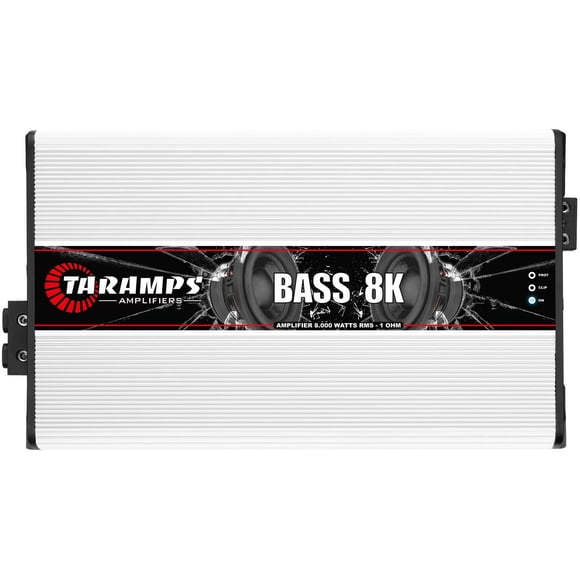 Amplificador Taramps Bass 8k, 1 ohmio, monobloque, 8000 W RMS, audio para coche
