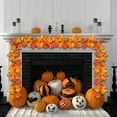 thumbnail image 6 of sruoe Halloween Garland, Artificial Maple Leaf Vine, Halloween Decoration, Artificial Garland Rattan, Maple Leaf Garland Indoor, Hanging Fall Leaves for Thanksgiving Autumn Home Stair Door Decor, 6 of 6