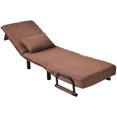 thumbnail image 5 of (Cambio de tamaño) Sofá cama convertible en sillón cama, respaldo reclinable de 6 posiciones, sillón plegable con cojín, asiento acolchado, diván de ocio para el hogar, la oficina esquí esquí Gafas de esquí, 5 of 5